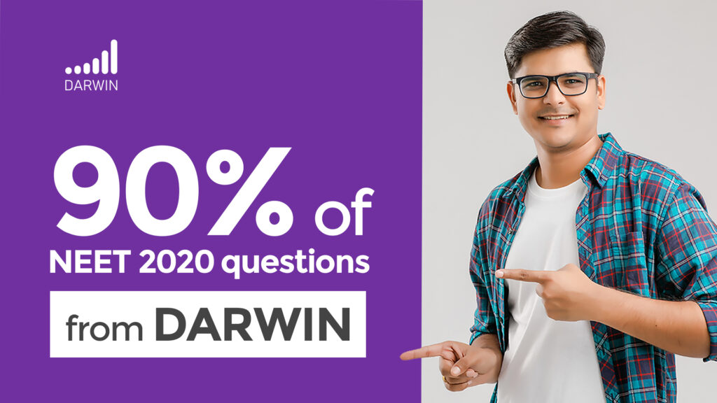 90% of NEET 2020 Questions were from Darwin App - Best NEET Preparation App