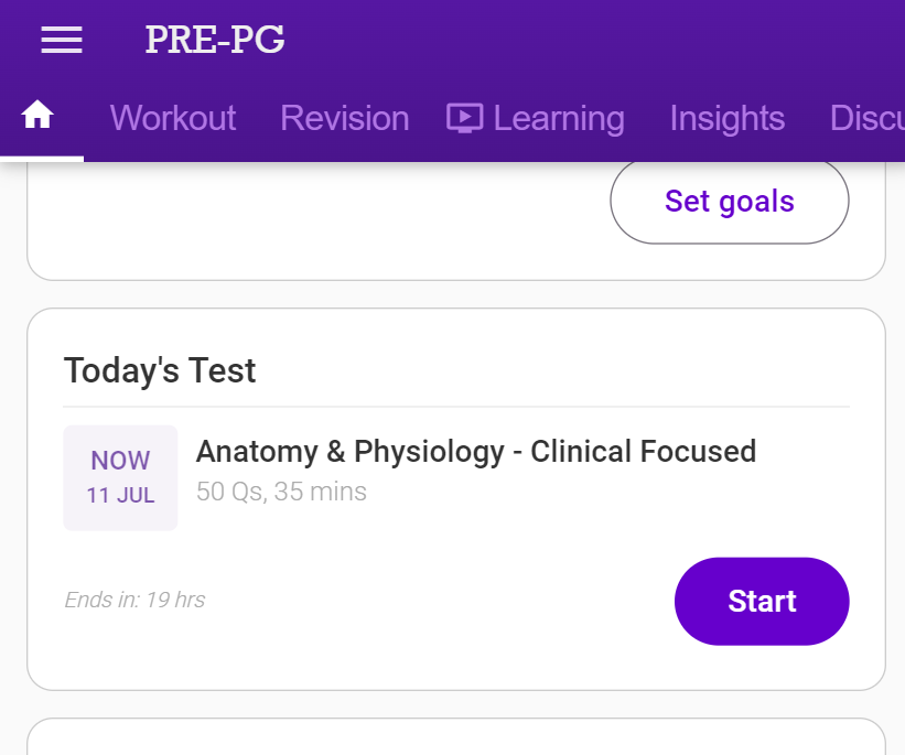 clinical questions quiz for NExT exam