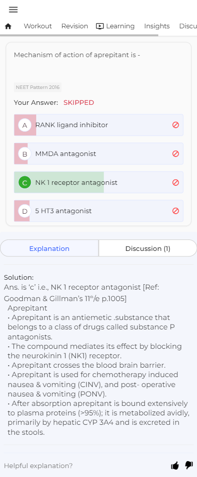 NEET PG practice questions