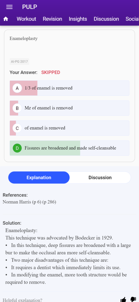 dental pg clinical MCQs