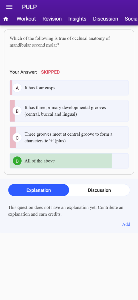Dental PG important clinical MCQs