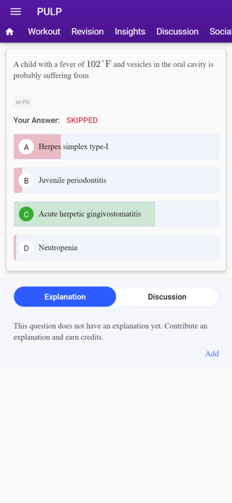 neet questions for mds
