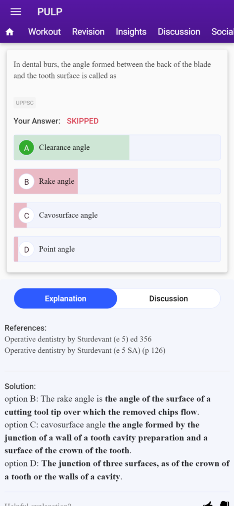PULP NEET MDS clinical MCQs